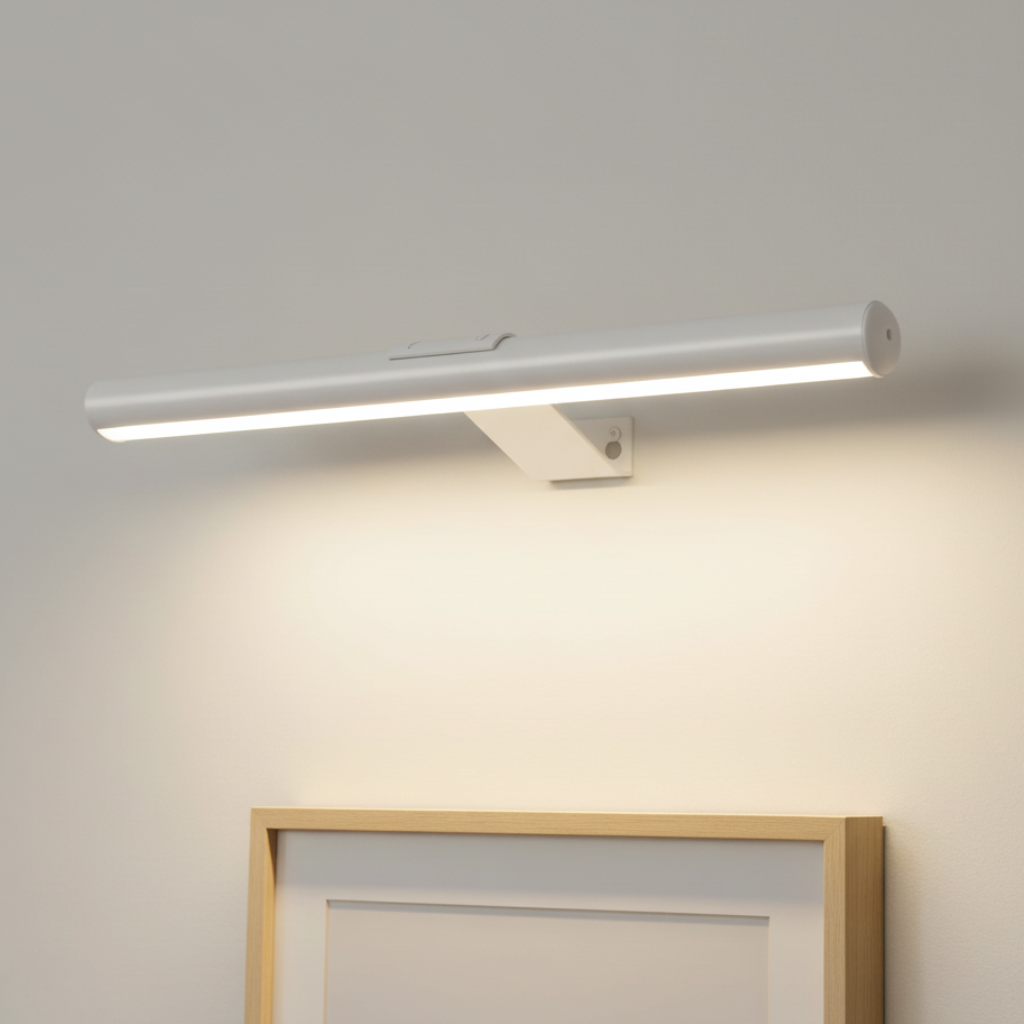 Drehbare kabellose Wandleuchte mit Magnetbefestigung, wiederaufladbar, zur Präsentation von Kunstwerken