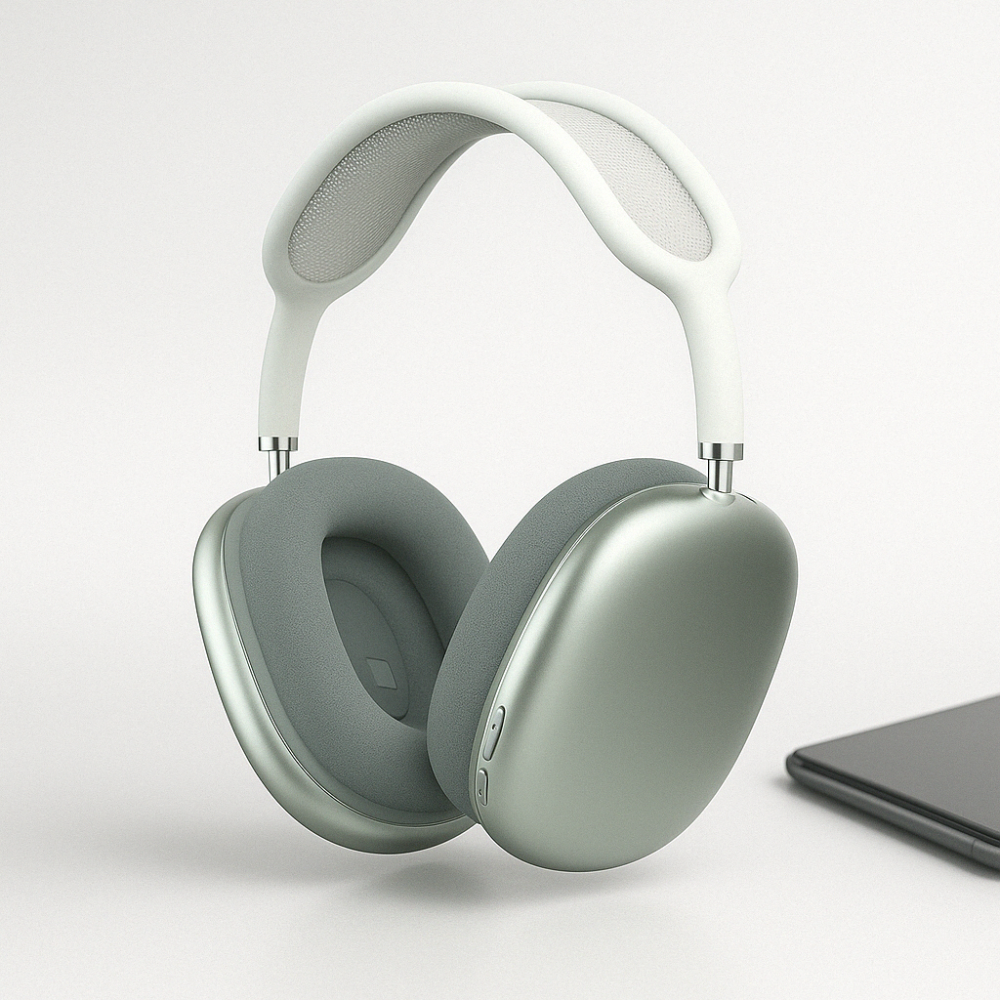 Gepolsterte, faltbare kabellose Bluetooth-Kopfhörer mit Mikrofon und Over-Ear-Design
