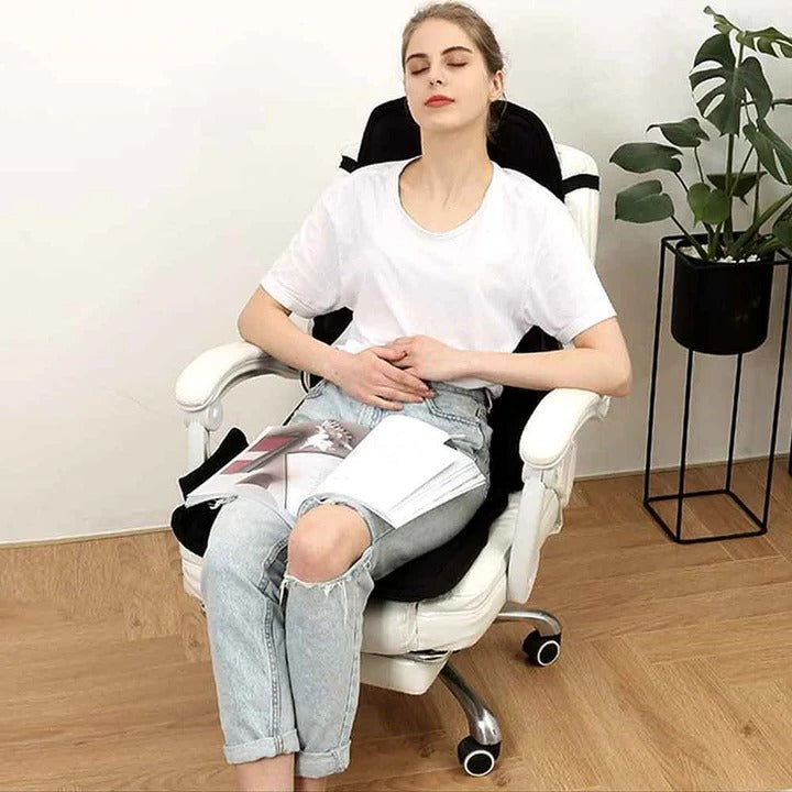 Ergonomisches beheiztes, vibrierendes, wiederaufladbares tragbares Sitzkissen-Massagegerät