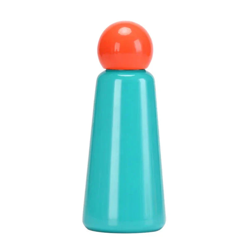 Kräftig zweifarbig gestaltete isolierte Edelstahl-Trinkflasche