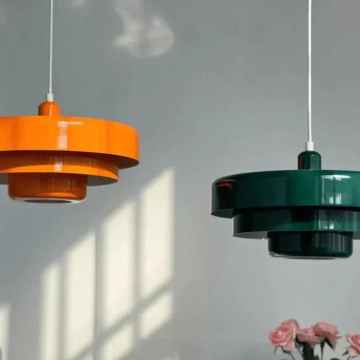 Retro-Vintage-Pendelleuchte mit Metalldomschirm für die Decke