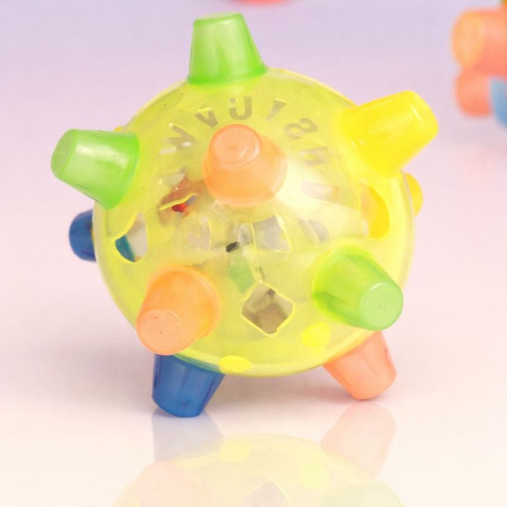 Interaktives Gummiball-Hundespielzeug mit Blinklicht und Hüpf-Funktion