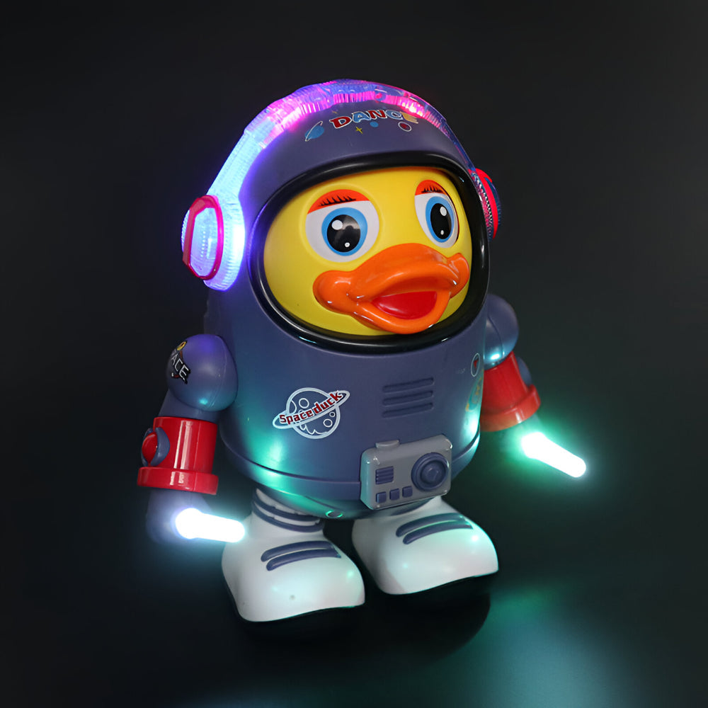 Interaktive musikalische Astronauten-Enten-Spielfigur mit Weltraumthema und Tanzfunktion