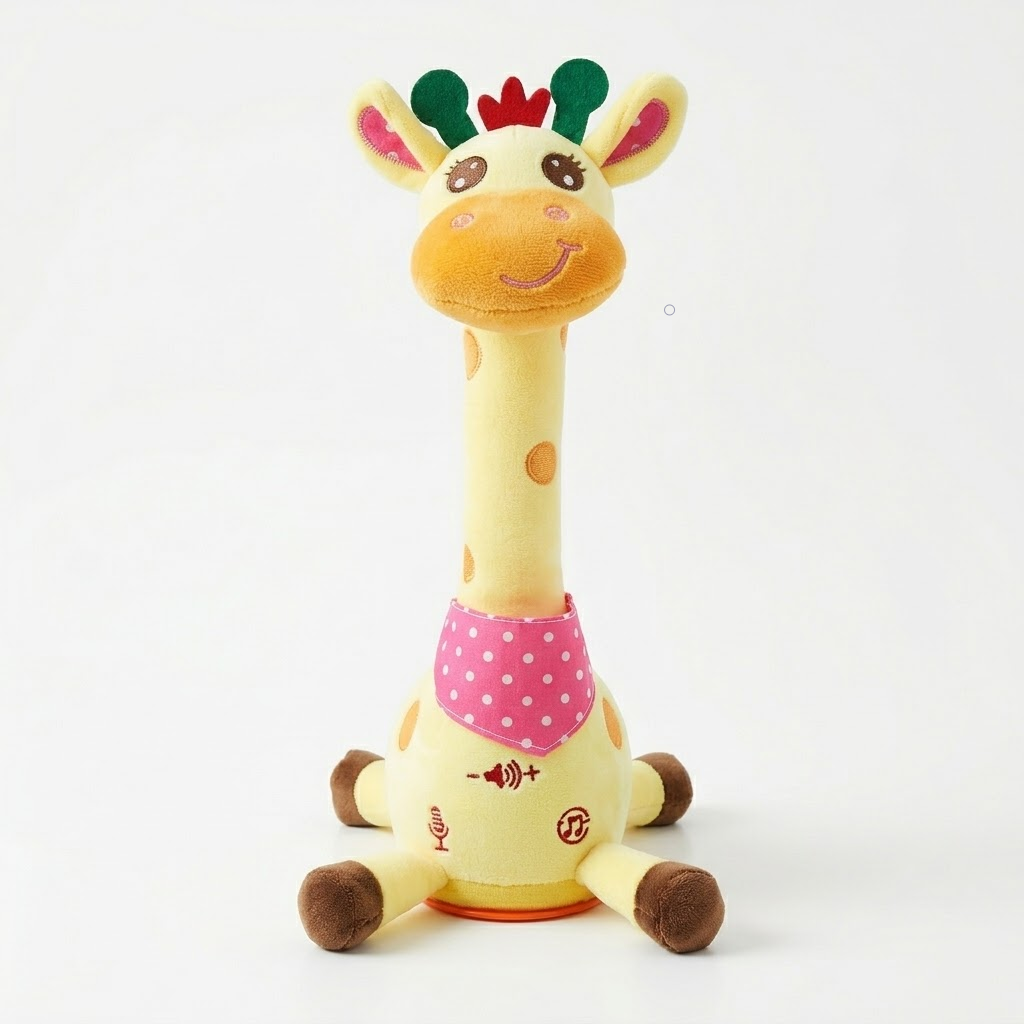 Kuscheliges singendes und sprechendes interaktives musikalisches Plüsch-Giraffenspielzeug