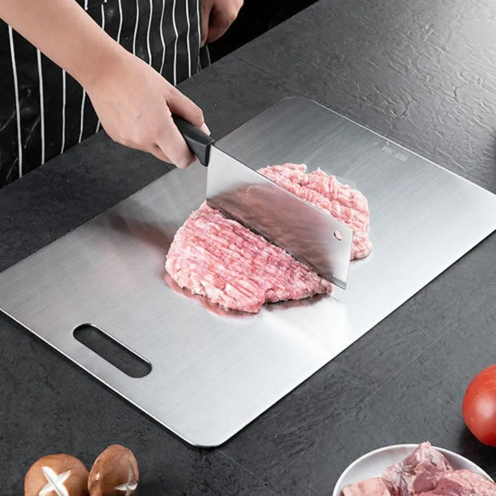 Forstærket, mugafvisende, dobbeltsidet skærebræt i polyethylen til køkkenet