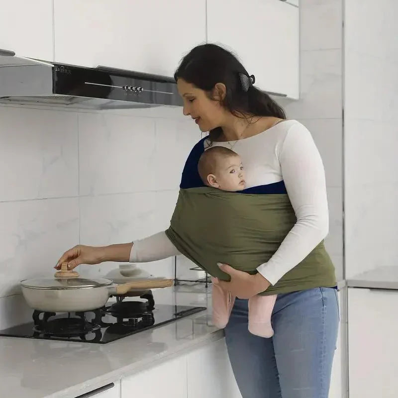 Ergonomisk åndbar justerbar håndfri babyvikle