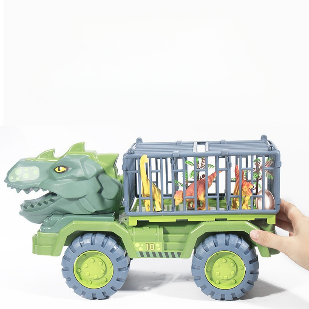 Dinosaurier-Figurenspielset mit prähistorischem Käfig-Transporttruck