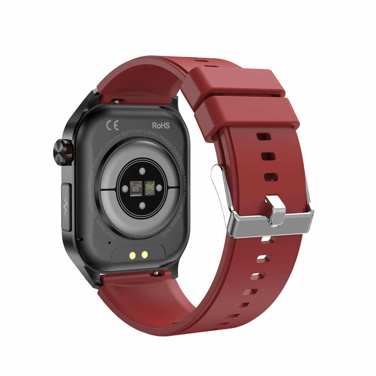 Kompakt smartwatch med touchscreen, sundhedsovervågning samt EKG- og blodtrykssporing