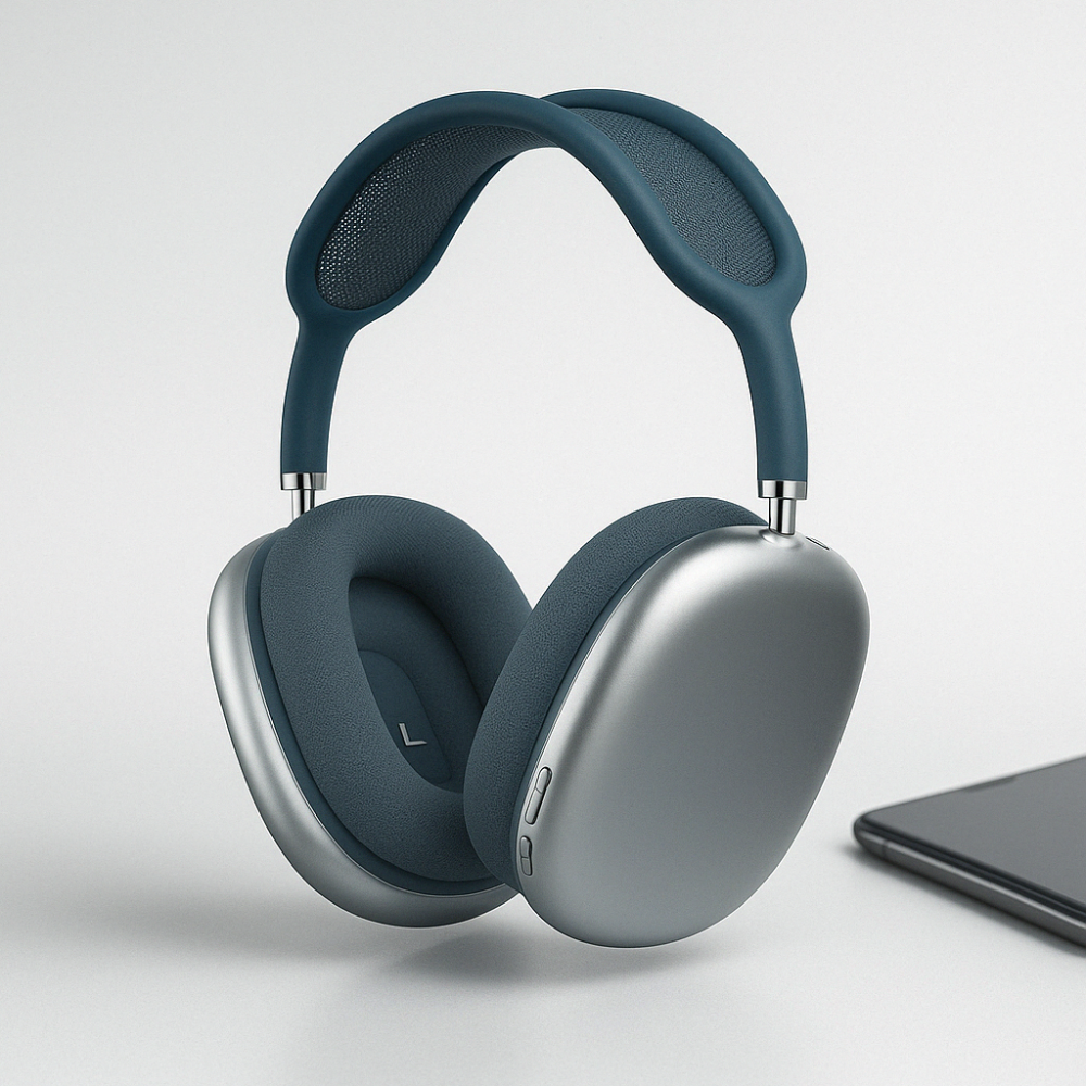 Gepolsterte, faltbare kabellose Bluetooth-Kopfhörer mit Mikrofon und Over-Ear-Design