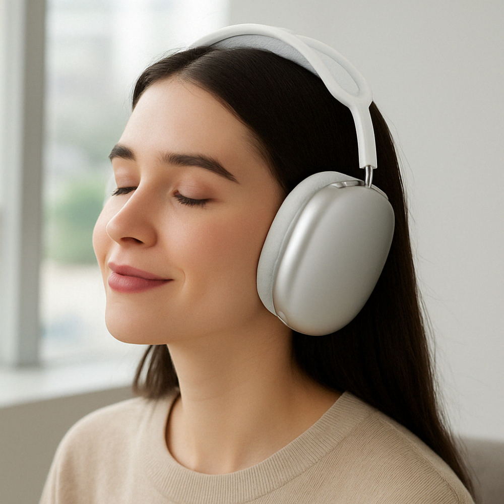 Gepolsterte, faltbare kabellose Bluetooth-Kopfhörer mit Mikrofon und Over-Ear-Design