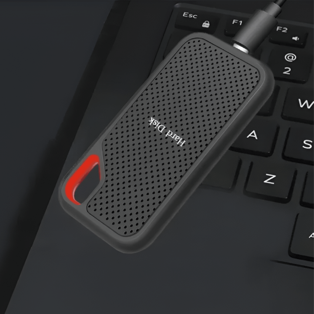 Kompakte tragbare externe SSD aus Aluminiumlegierung mit Typ-C-Anschluss