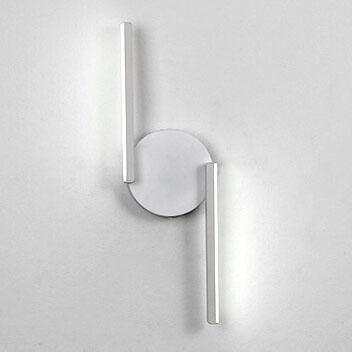 Minimalistische Halo-Wandleuchte mit geschwungener Bogen-Silhouette und Leuchteffekt