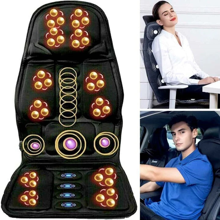 Ergonomisches beheiztes, vibrierendes, wiederaufladbares tragbares Sitzkissen-Massagegerät