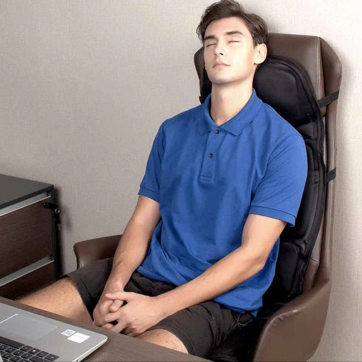 Ergonomisches beheiztes, vibrierendes, wiederaufladbares tragbares Sitzkissen-Massagegerät