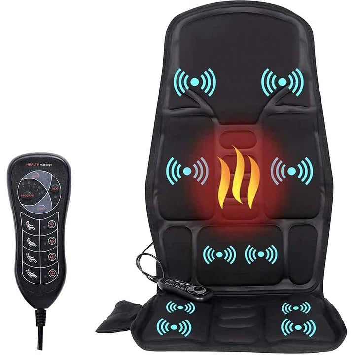 Ergonomisches beheiztes, vibrierendes, wiederaufladbares tragbares Sitzkissen-Massagegerät
