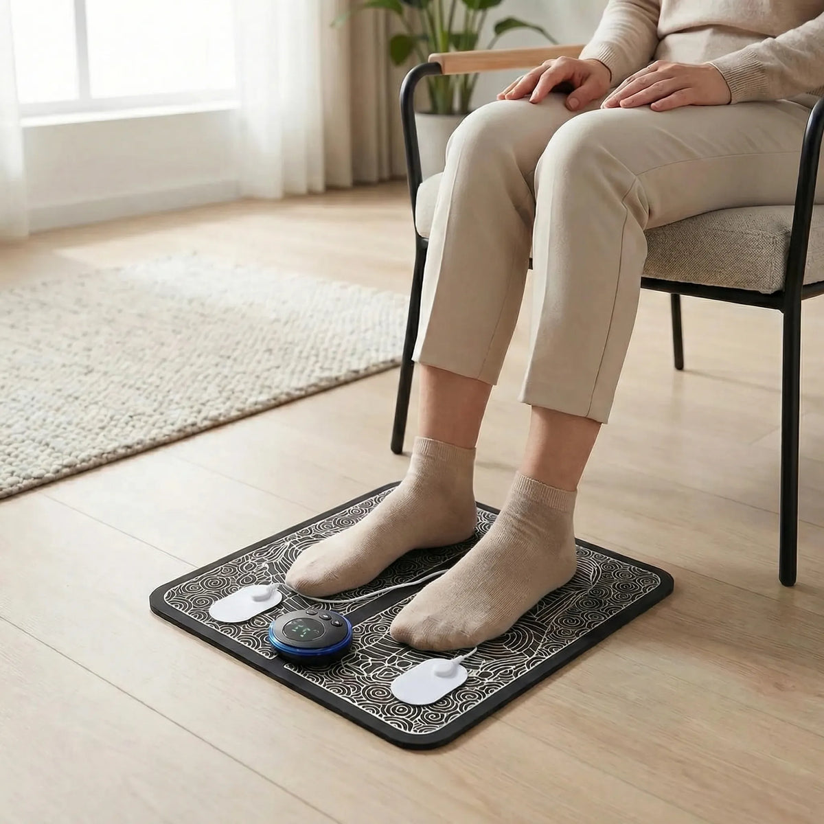 Kompakte wiederaufladbare Fußmassagematte zur elektrischen Muskelstimulation