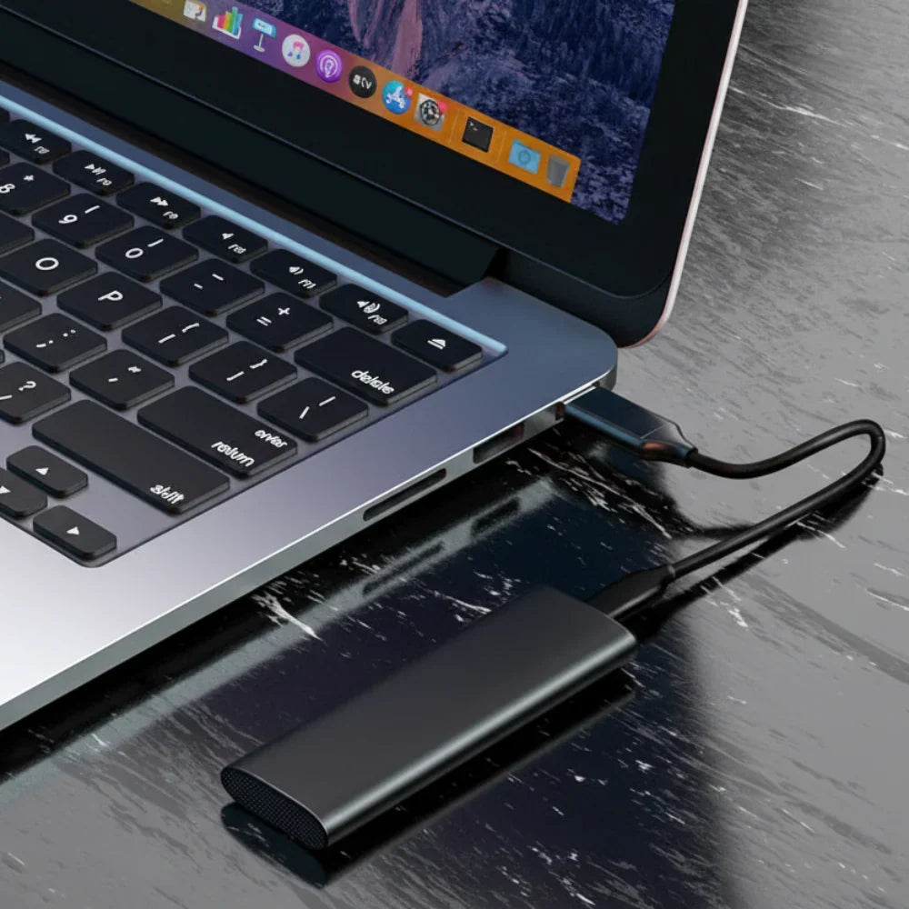 Kompakter stoßfester tragbarer externer SSD-Speicher mit extrem hoher Geschwindigkeit
