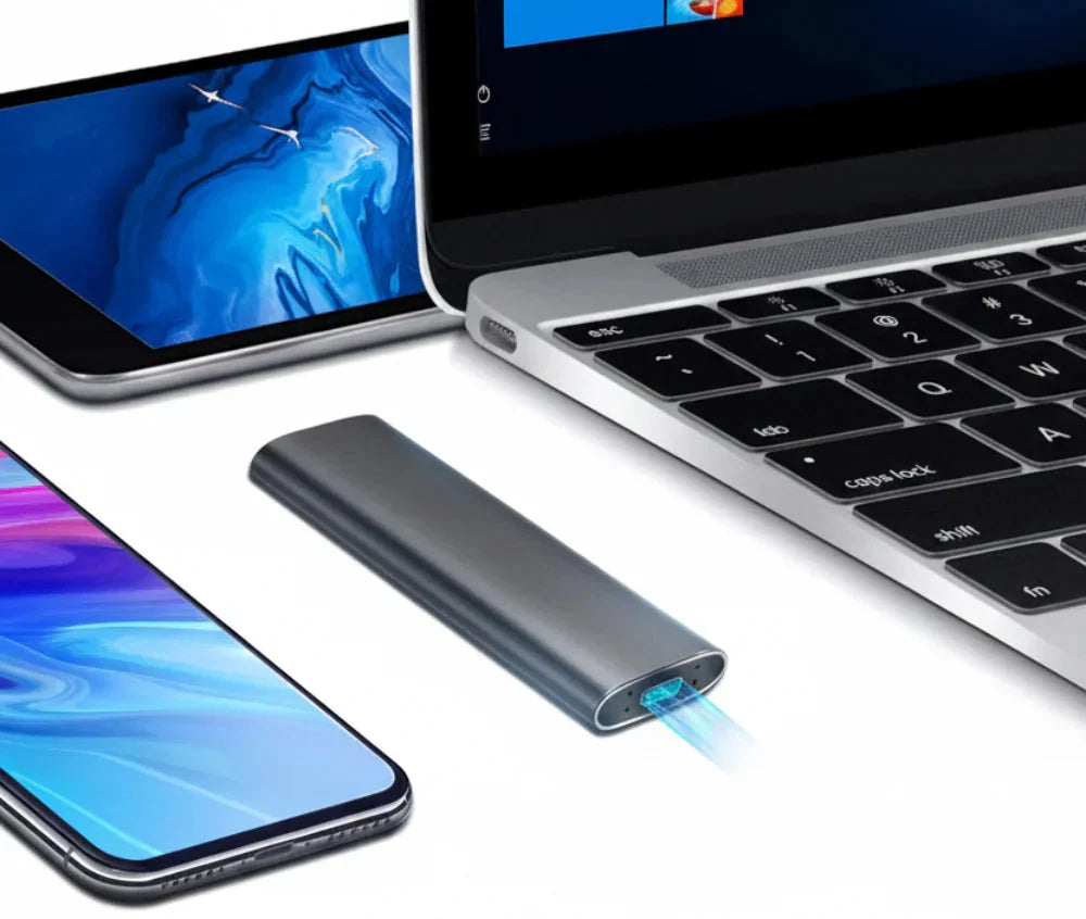 Kompakter stoßfester tragbarer externer SSD-Speicher mit extrem hoher Geschwindigkeit