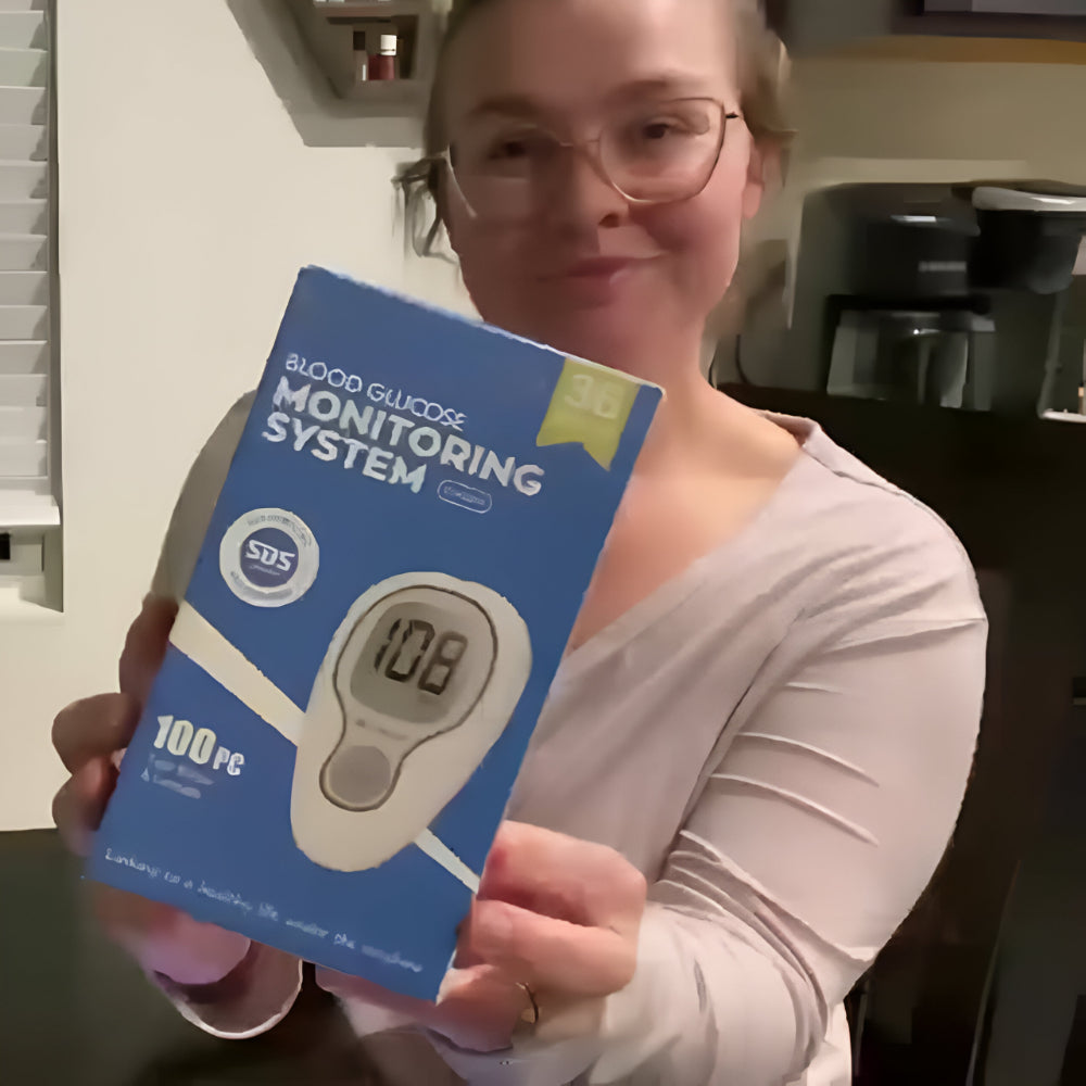 Kompaktes tragbares digitales Blutzuckermessgerät mit Testset