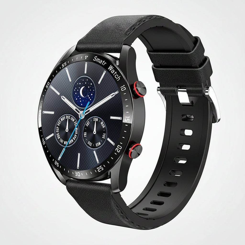 Fitness-smartwatch med bredskærm samt overvågning af blodtryk og blodsukker