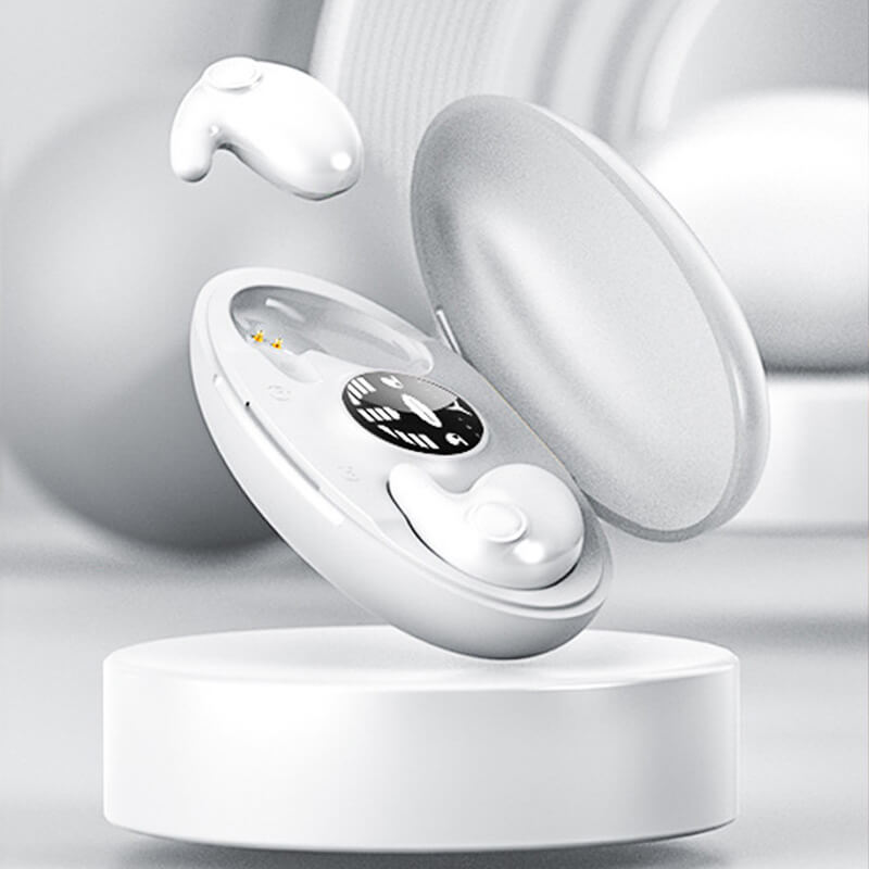 Unsichtbare, ultradünne, ergonomische kabellose Noise-Cancelling-Schlafkopfhörer