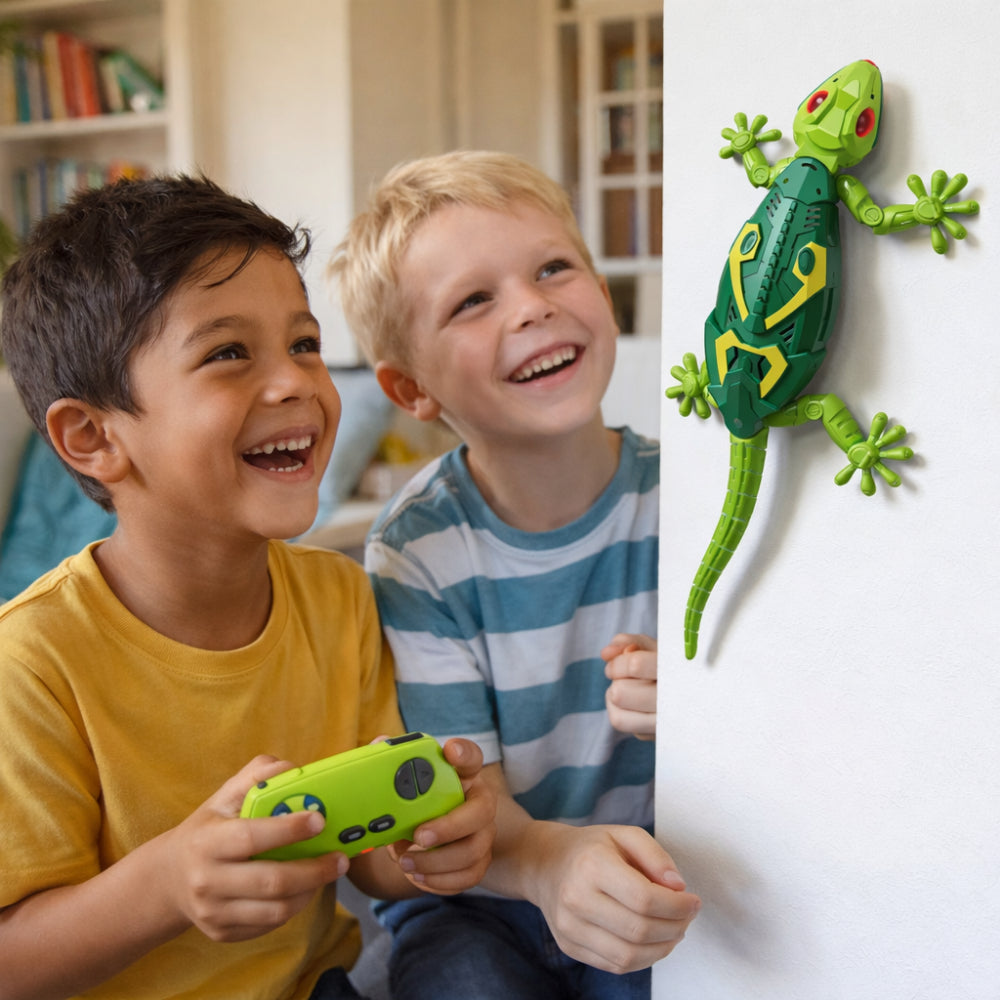 Ferngesteuertes Spielzeug zum Krabbeln und Wandklettern in Form einer Eidechse