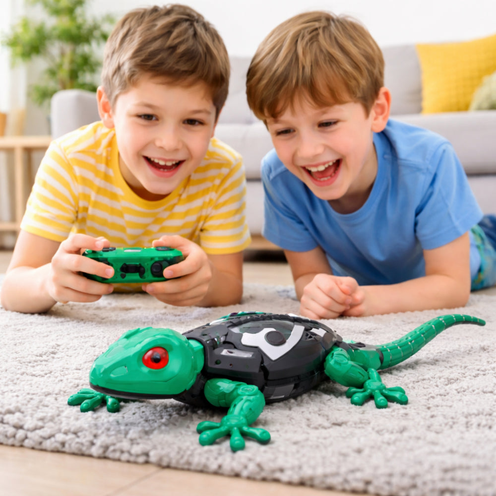 Ferngesteuertes Spielzeug zum Krabbeln und Wandklettern in Form einer Eidechse