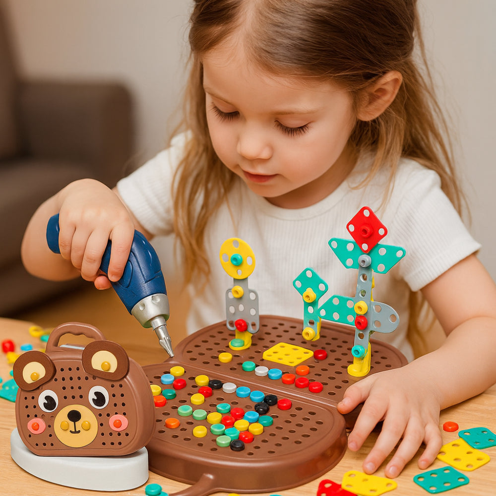 Interaktives pädagogisches Montessori-Bausteinset als STEM-Aktivitätsspielzeug