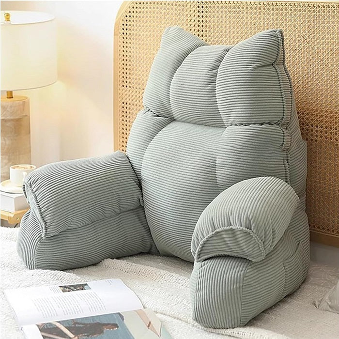 Bett-Loungekissen aus Memory-Schaumstoff mit Armlehnen und strukturierter Rückenlehne