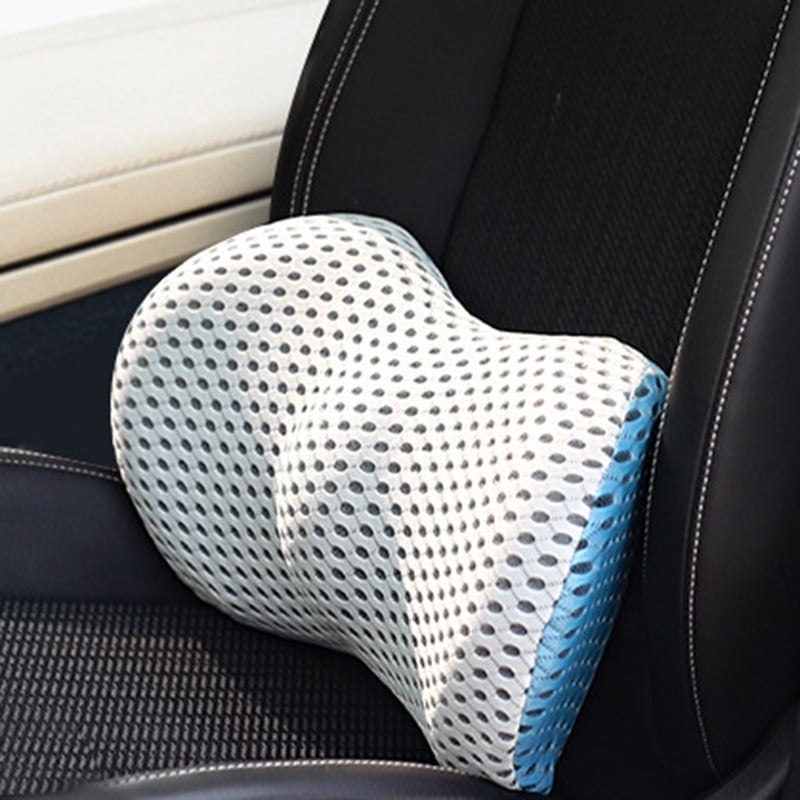 Ergonomisches konturiertes Lendenstützkissen aus Memory-Schaumstoff mit verstellbarem Gurt