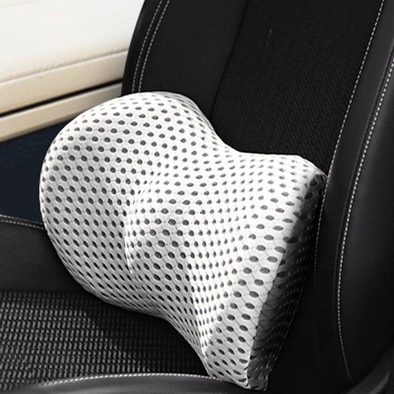 Ergonomisches konturiertes Lendenstützkissen aus Memory-Schaumstoff mit verstellbarem Gurt