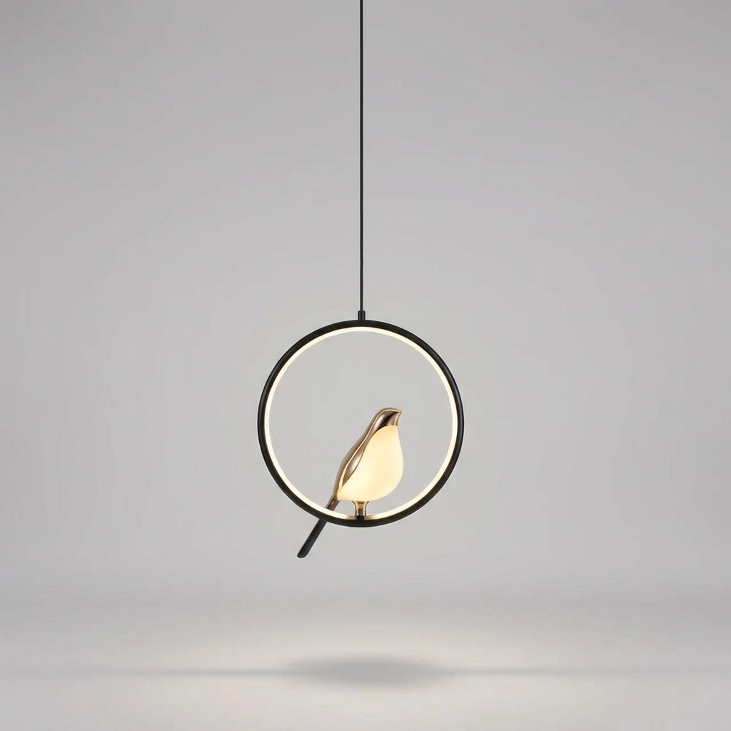 Skulpturale, ovale, minimalistische Pendelleuchte mit verstellbarer Aufhängung