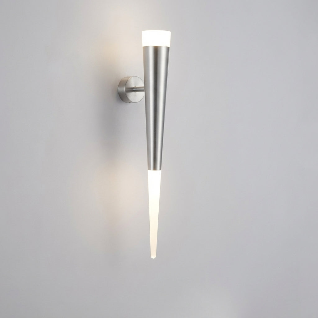 Elegante konische Metall-Wandleuchte mit nach oben und unten gerichtetem Licht