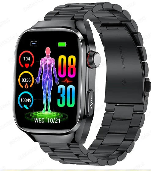Wasserdichte Smartwatch mit Gehäuse aus einer Legierung sowie EKG- und Gesundheitsüberwachung