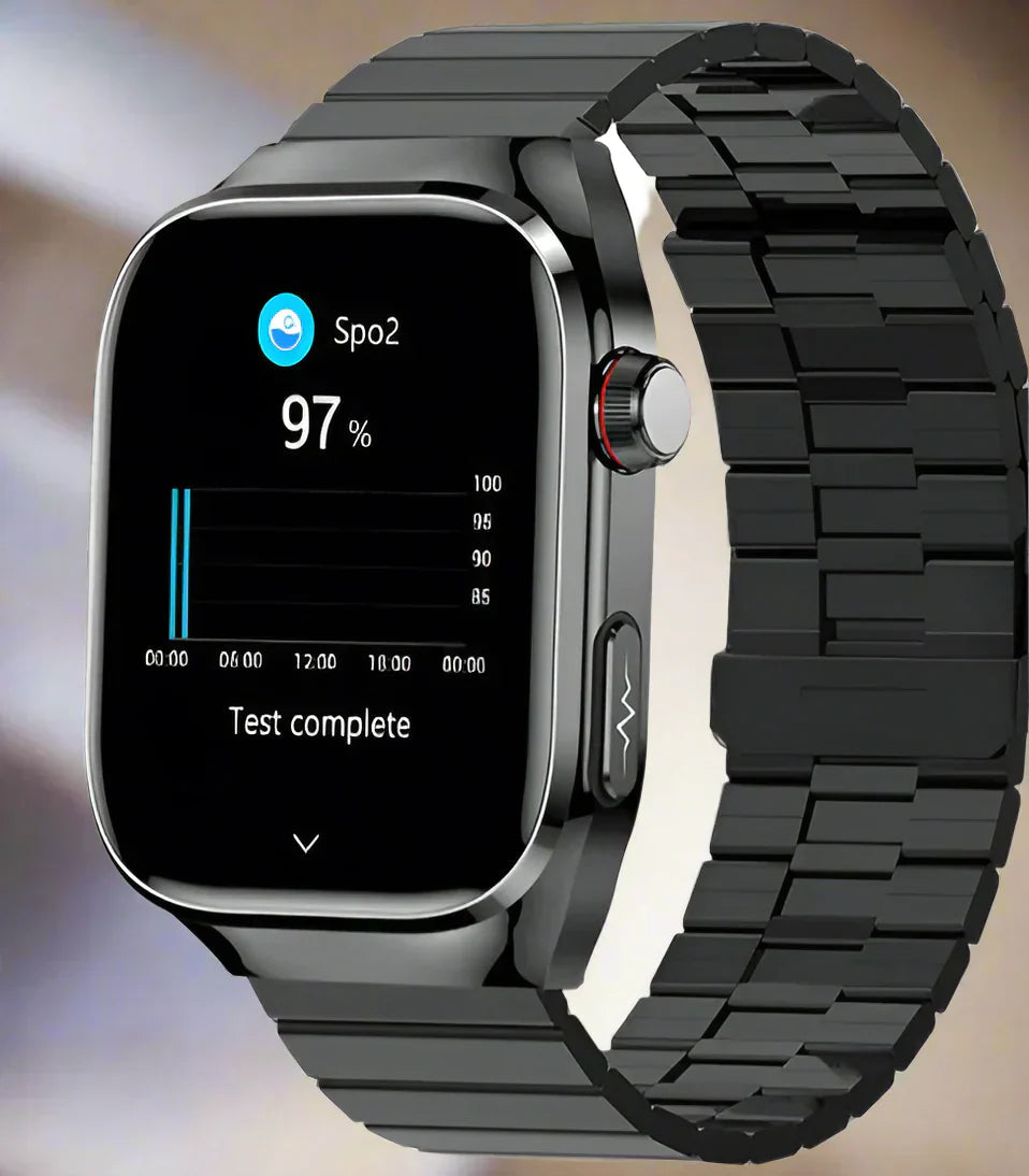 Wasserdichte Smartwatch mit Gehäuse aus einer Legierung sowie EKG- und Gesundheitsüberwachung