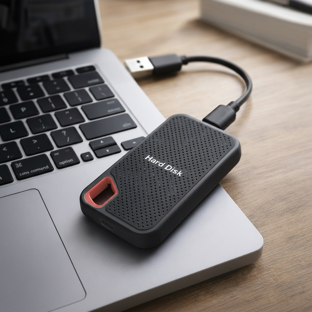 Kompakt, stødsikkert eksternt bærbart SSD-drev i aluminiumslegering med USB-C