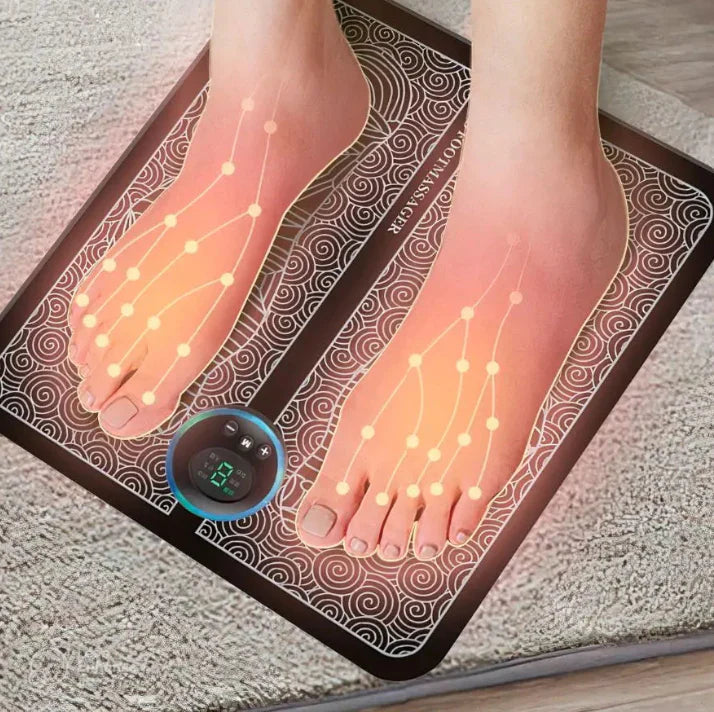 Tragbares Fußmassagegerät mit neuromuskulärer elektrischer Stimulation und mehreren Modi