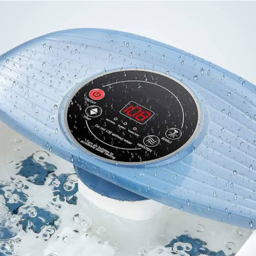 Vibrerende fodspa med boblebad, massage og ruller