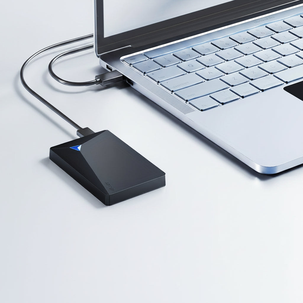 Slankt, let, kompakt og bærbart eksternt USB-SSD-lagerdrev