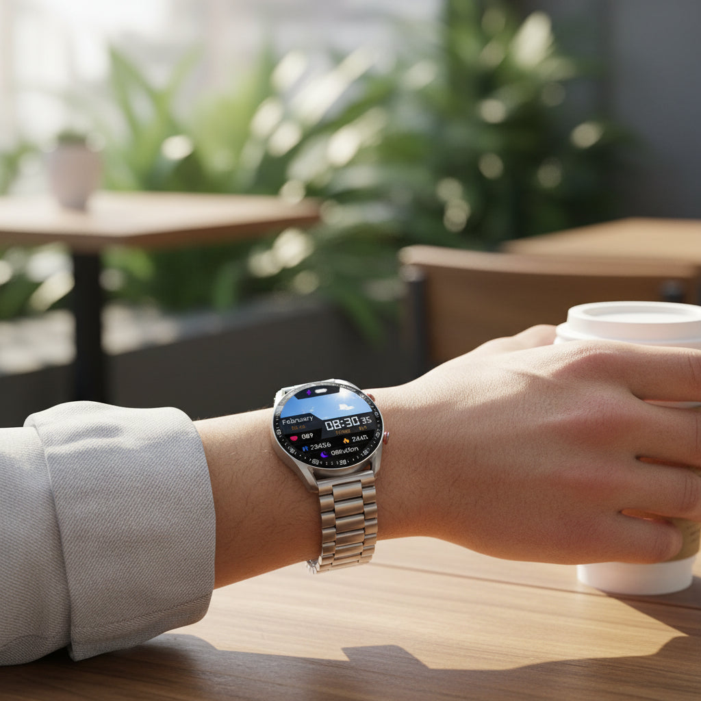 Wasserbeständige Bluetooth-Fitness-Tracker-Smartwatch mit Herzfrequenzüberwachung und Multifunktionsfunktionen