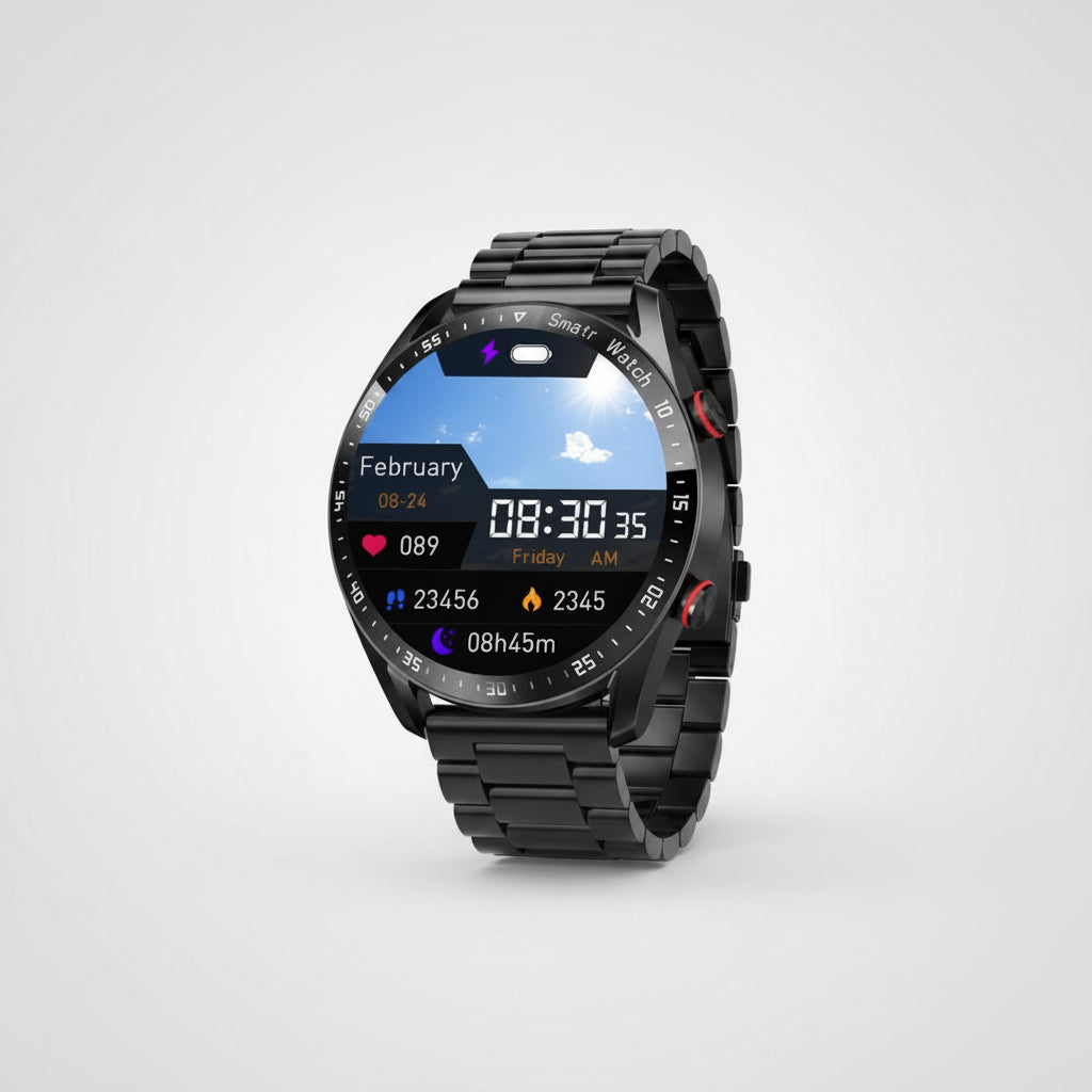Wasserbeständige Bluetooth-Fitness-Tracker-Smartwatch mit Herzfrequenzüberwachung und Multifunktionsfunktionen