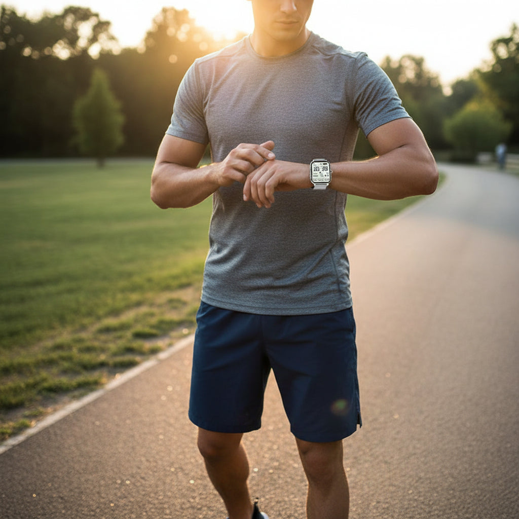 Wasserbeständige Fitness-Smartwatch mit Touchscreen und Gesundheitsüberwachung