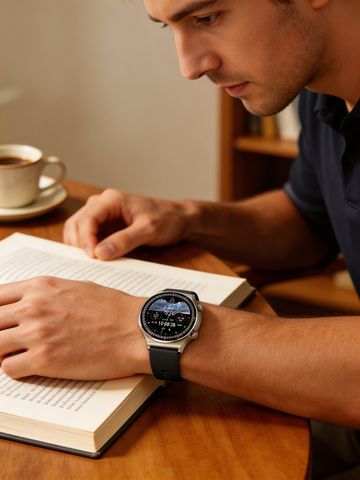 Smartwatch mit vollständig berührungsempfindlichem HD-Display, Gesundheitsüberwachung und Aktivitäts-Tracking