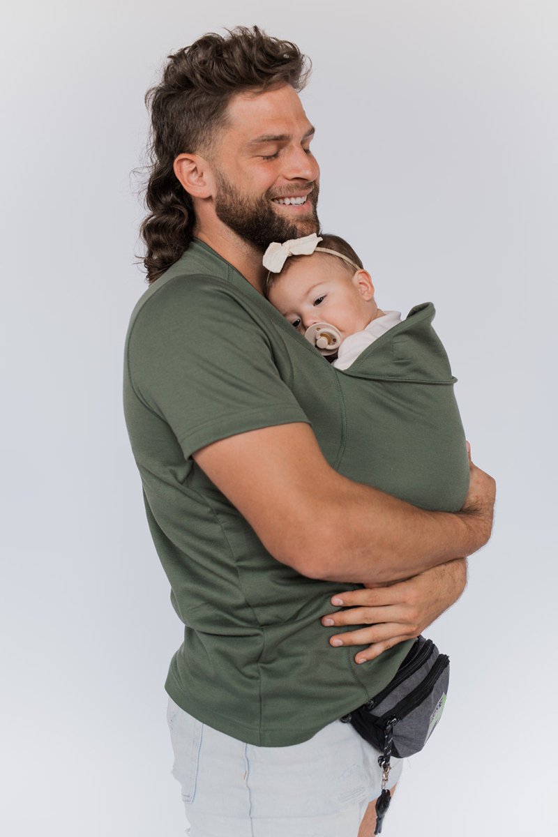 Ergonomisk justerbar blød og åndbar babyvikle som T-shirt