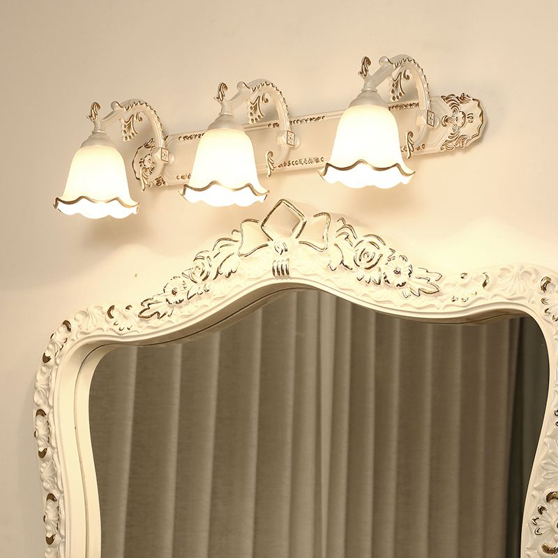 Wandleuchte aus Metall und Glas im Vintage-Industriestil