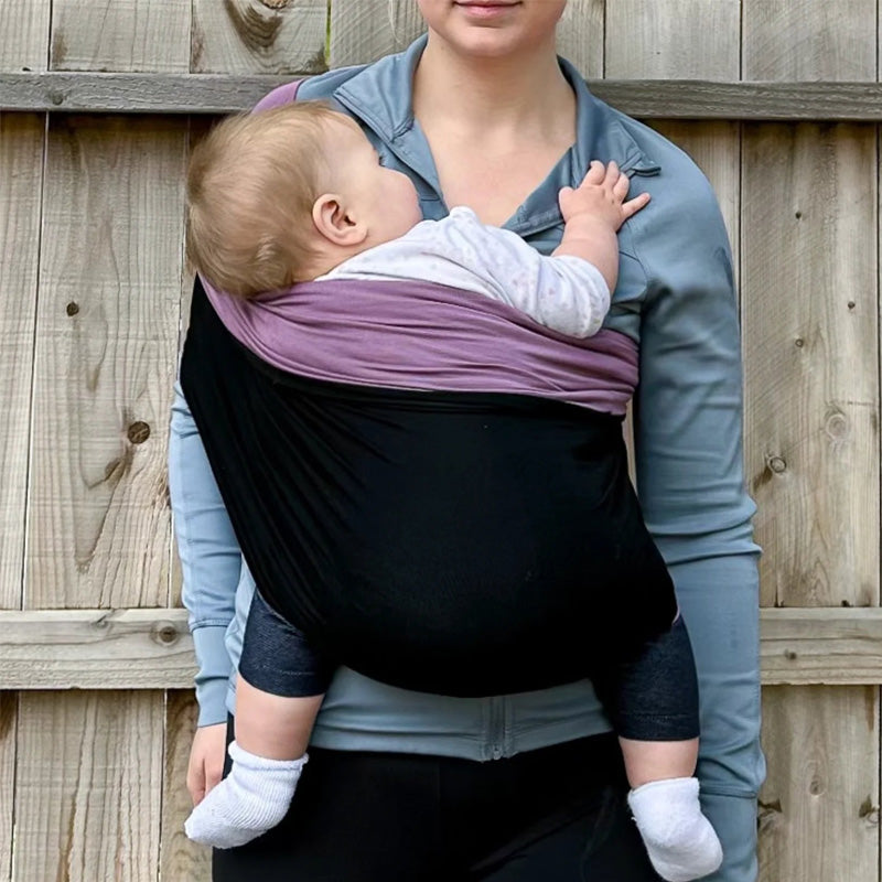 Blød, åndbar og ergonomisk håndfri justerbar babyvikle