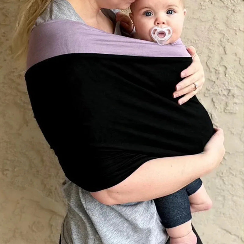 Blød, åndbar og ergonomisk håndfri justerbar babyvikle