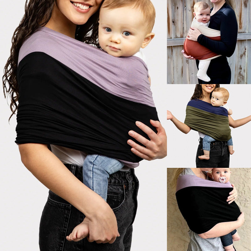 Blød, åndbar og ergonomisk håndfri justerbar babyvikle