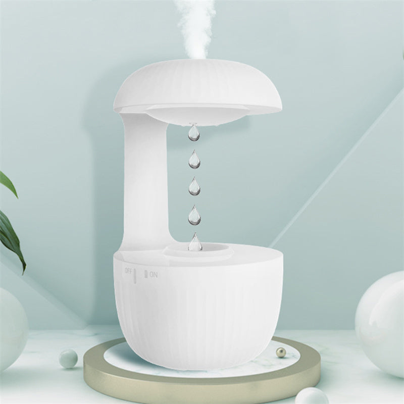 Schwebender Ultraschall-Luftbefeuchter mit Wassertropfen-Design, Aromadiffusor und Luftreiniger