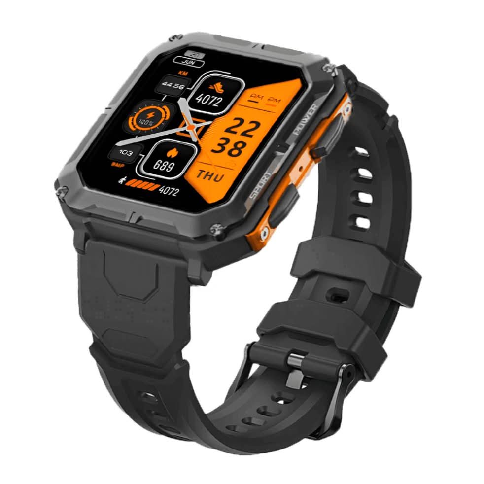 Robuste, stoßfeste und wasserdichte Smartwatch zur Gesundheitsüberwachung nach Militärstandard